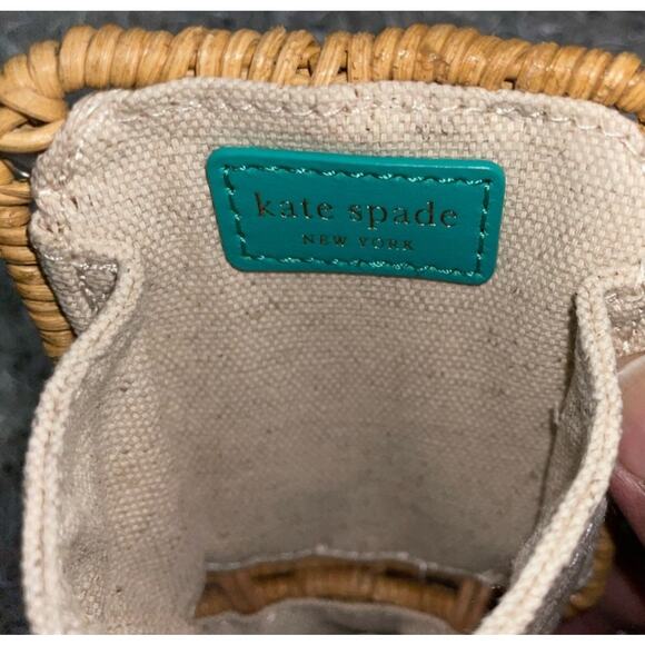 KATE SPADE Limited Edition “Georgia” Wicker Monkey Bag - Picture 10 of 16